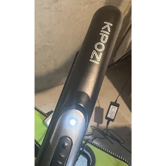 Kipozi Flat Iron Hair Straightener JDL164US Black Stylist Beard 1" Travel Mini - Picture 4 of 5